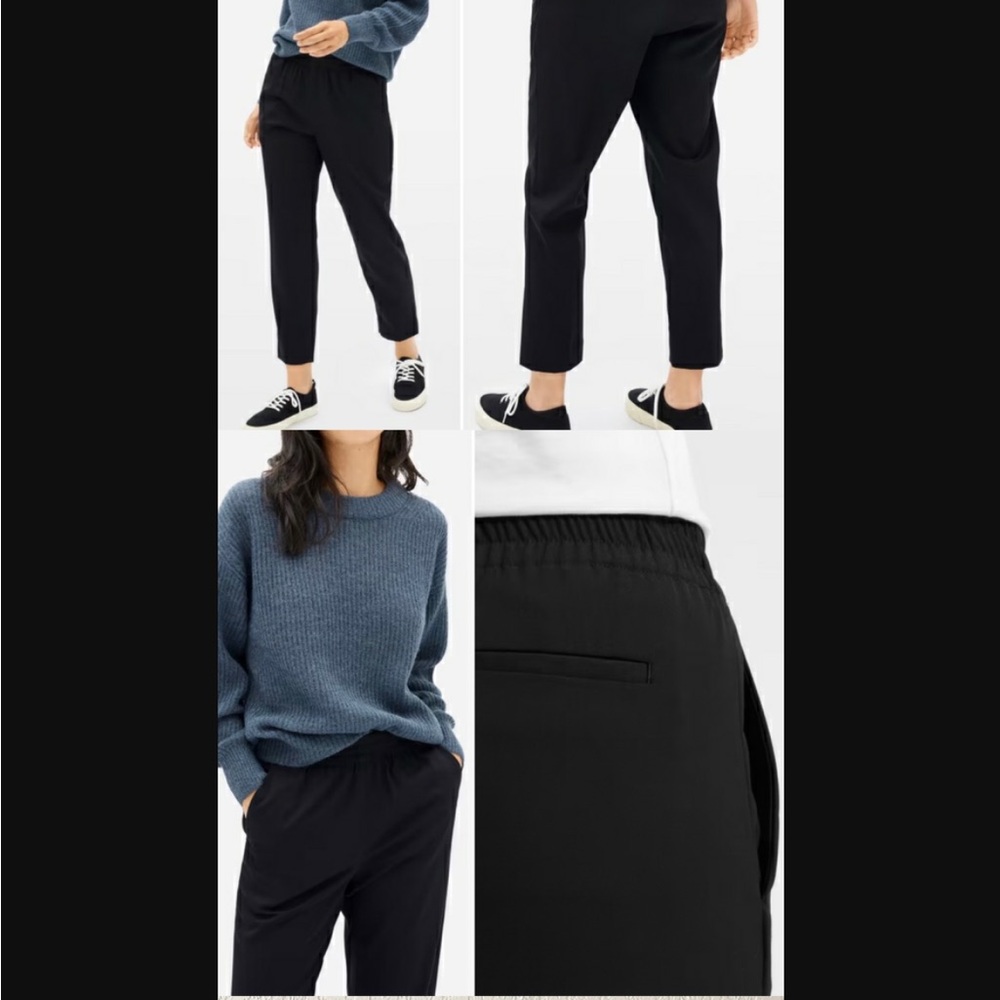 Everlane Easy Pant pull on wool trouser